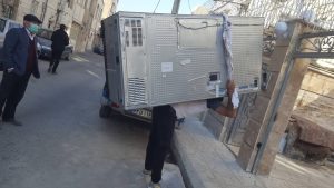 وانت بار تهران؛ حمل یخچال ساید