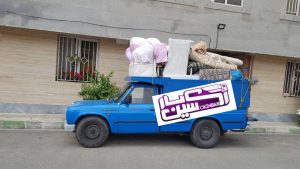 نیسان وانت باربری نیسان همراه با وسایل منزل در گروه خدماتی اکسین